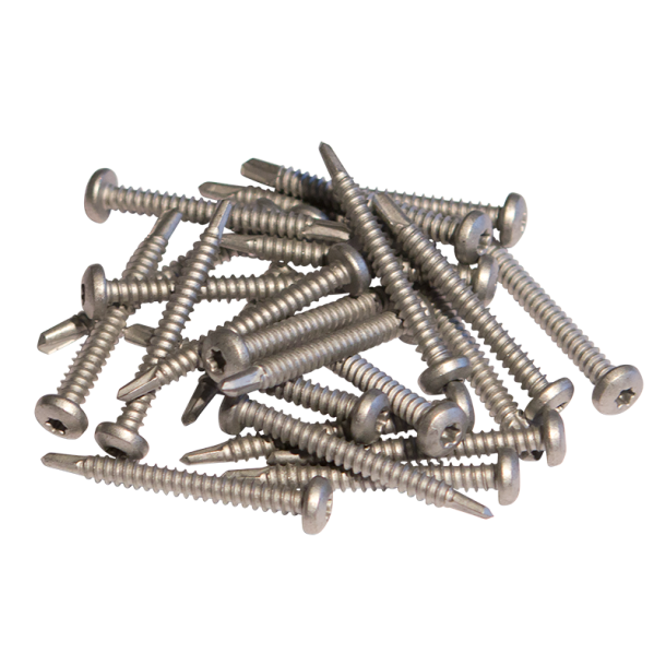 Plus Skruer til montering af hegn p kompositstolper 24 stk. / 5 x 50 mm