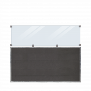 Plus Futura Komposithegn m/glas 180x145 cm ekskl. Skruer