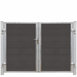 Plus Futura Dobbeltlge venstre 197x145 cm + 16 cm stolper ekskl. skruer