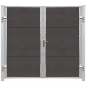 Plus Futura Dobbeltlge hjre 197x180 cm + 16 cm stolper ekskl. skruer