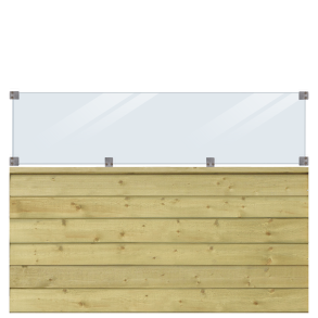 Plus PLUS Klink Profilhegn inkl. glas 174x125 cm