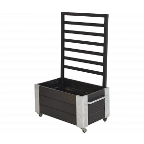 Plus Cubic Blomsterkasse m/espalier 87x50x130 cm inkl. hjul