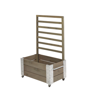 Plus Cubic Blomsterkasse m/espalier 87x50x130 cm inkl. hjul
