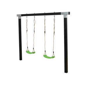 Plus Cubic Gyngestativ 268x9x209 cm - inkl. 2 grnne gyngesder