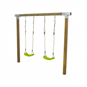 Plus Cubic Gyngestativ 268x9x209 cm - inkl. 2 grnne gyngesder