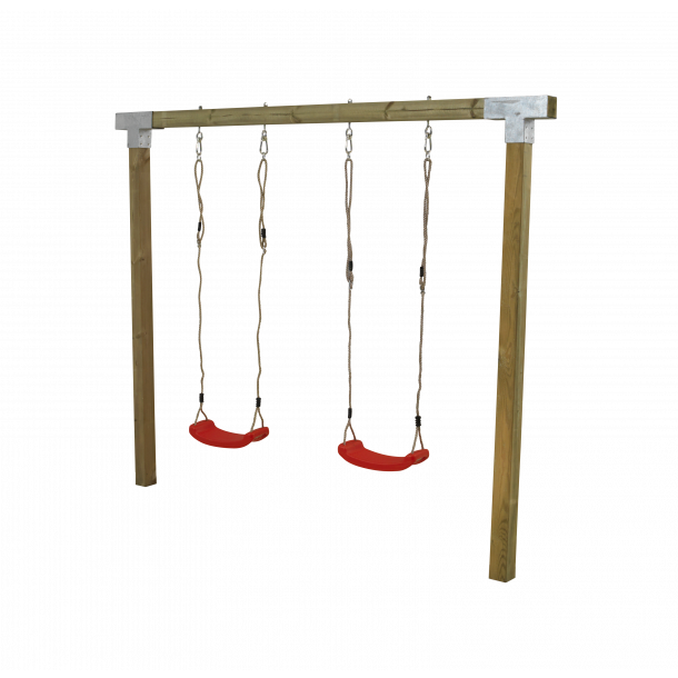 Plus Cubic Gyngestativ 268x9x209 cm - inkl. 2 rde gyngesder