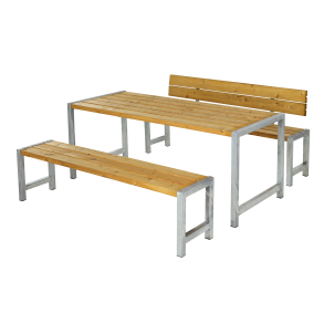 Plus Plankest Bestr af:  Bord og 2 Bnke + 1 Rygln