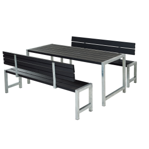 Plus Plankest Bestr af:  Bord og 2 Bnke + 2 Rygln