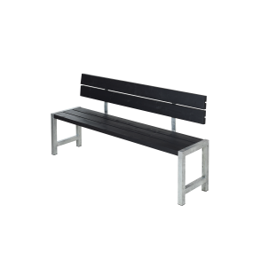Plus Plankebnk m/rygln 176x38x81/45 cm