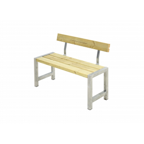 Plus Cafe-bnk m/rygln 127x38x81 cm