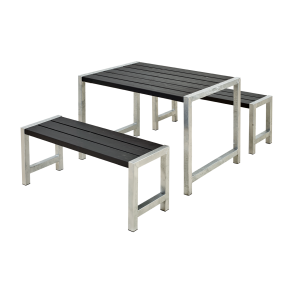 Plus Cafe Plankest Bestr af:  Bord og 2 Bnke