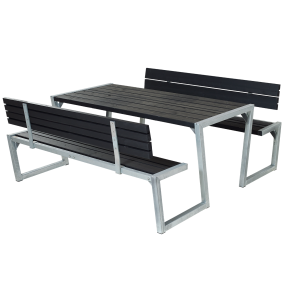 Plus Zigma Bord/Bnkest m/2 rygln 176x198x73/45,5 cm