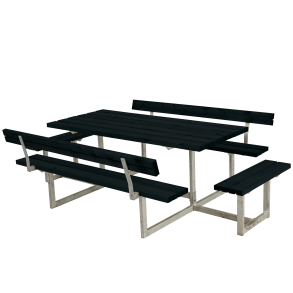 Plus Basic Bord-/Bnkest 2 Rygln + 2 pbygn. 260x184x73/45 cm