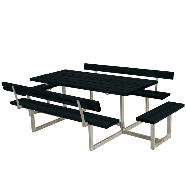 Plus Basic Bord-/Bnkest 2 Rygln + 2 pbygn. 260x184x73/45 cm