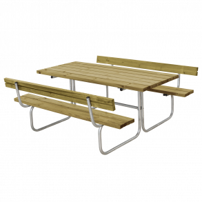 Plus Classic Bord/Bnkest m/2 rygln 177x177x75/44 cm