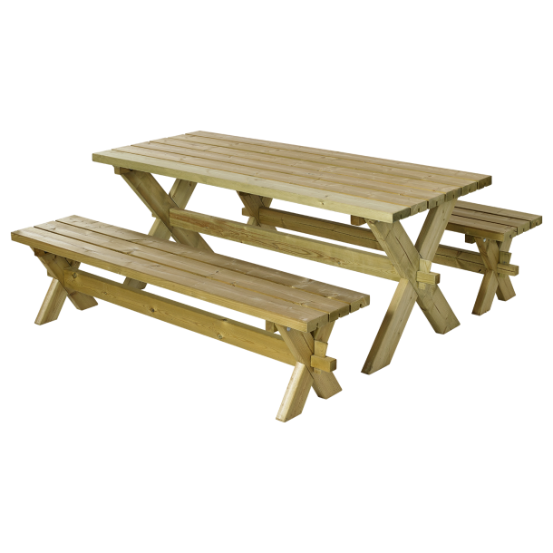 Plus Nostalgi Plankest Bestr af:  Bord og 2 Bnke