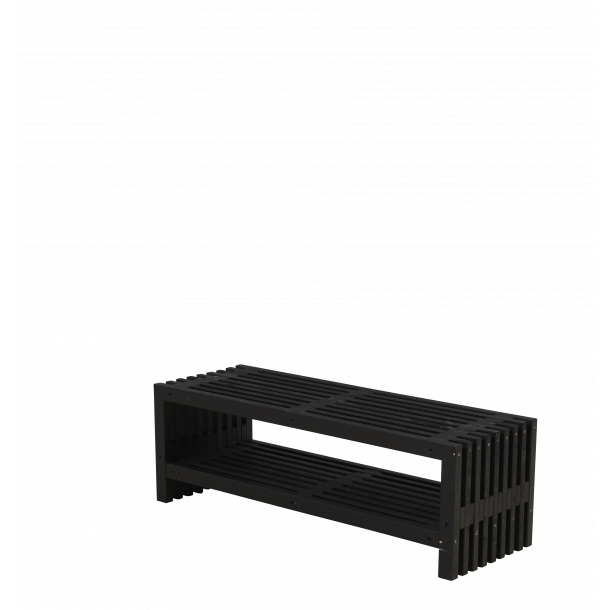 Plus Rustik Trallebnk Design m/hylde 138x49x45 cm