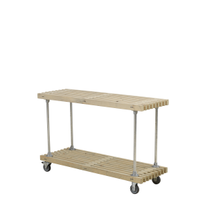 Plus Tralle Grill-/Anretterbord m/hjul 138x49x90 cm