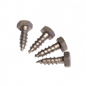 Plus Franske skruer 4 stk./pk. til montering p trstolpe