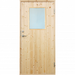 Plus Plus udhusdr, std. m/vindue, panel, Hjre 886x1978mm