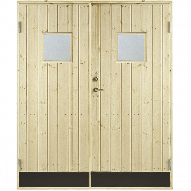 Plus Plus udhusdr dobbelt, m/glas, m/karm 1512x1978mm