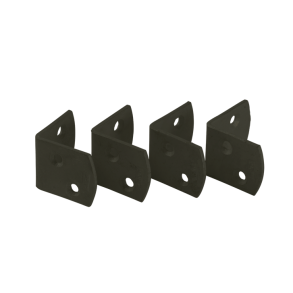 Plus L-beslag - pulverlakeret sort