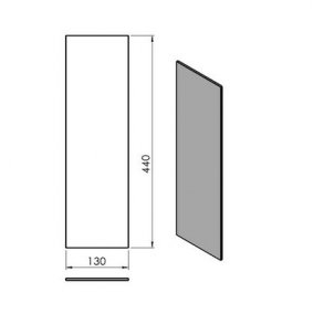 (TT10G) lige sideglas (Indv.)