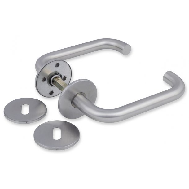 Jasafe Drgreb U-form 19mm. - Rustfri - Med klik roset - Indvendig brug