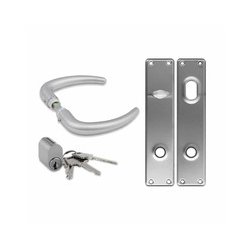 Jasa Coupe greb inkl. langskilte +  1 x 6-stift lsecylinder