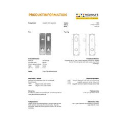 Jasa Coupe greb inkl. langskilte +  1 x 6-stift lsecylinder