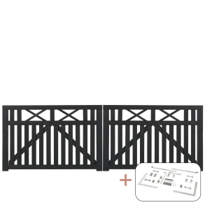 Vinesse Dobbeltlge inkl. beslag - 300×98 cm