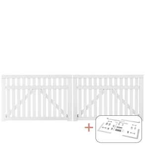 Country Dobbeltlge inkl. beslag - 300×98 cm