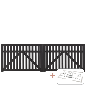 Country Dobbeltlge inkl. beslag - 300×98 cm