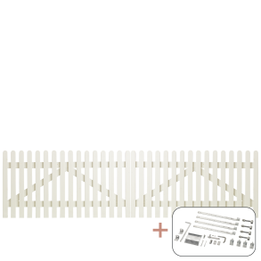 Retro Dobbeltlge inkl. beslag - 300×80 cm