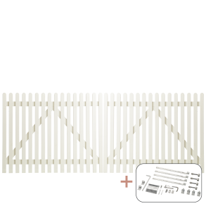 Retro Dobbeltlge inkl. beslag - 300×120 cm