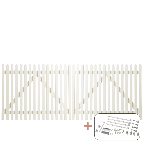 Retro Dobbeltlge inkl. beslag - 300&times;120 cm