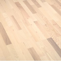 Timberman Parket 3-stav Ask Accent Brstet Ultramat Lak Hvid