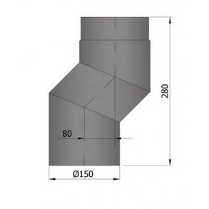 Rgrr 150 Bjning S - forskyder 80mm, L=280