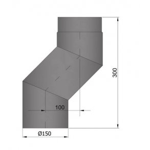 Rgrr 150 Bjning S - forskyder 100mm, L=300