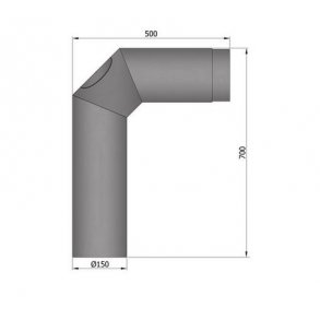 Rgrr 150 Knrr 2x45° med dr 700x500