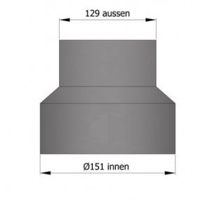 Rgrr 150 Reduktion 150-130 (indvendig:150/126)