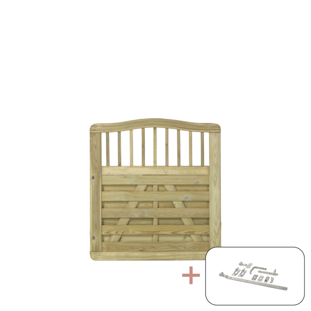 Rondo Enkeltlge inkl. beslag - 100&times;104/107 cm