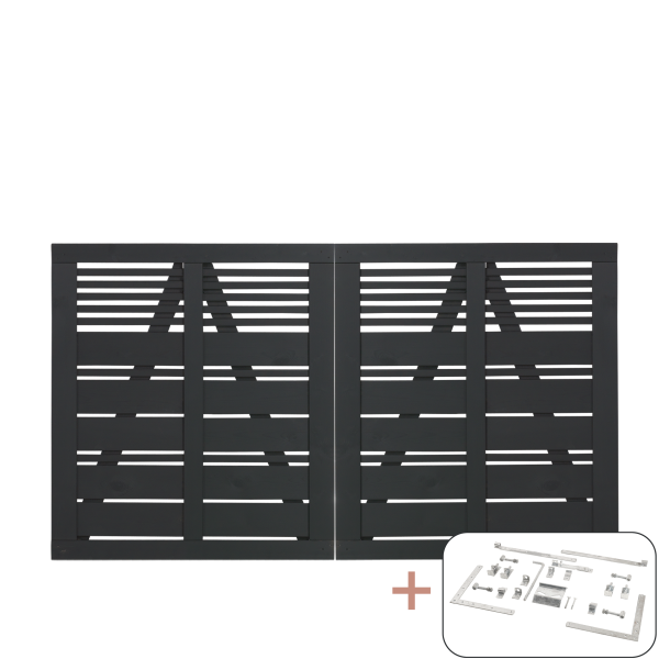 Silence Dobbeltlge inkl. beslag - 200&times;110 cm