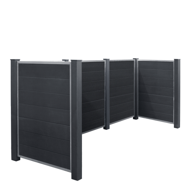 Renovationsskjul Futura - m/kompositstolper og stolpefod til nedstbning