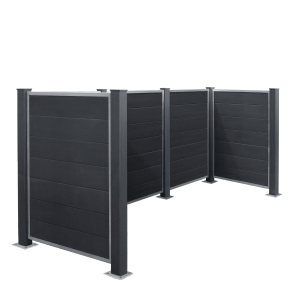 Renovationsskjul Futura - m/kompositstolper til fundament