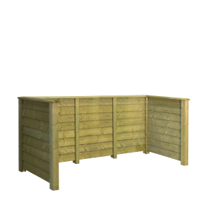 Renovationsskjul Klink Profil - Trykimprgneret - m/trstolper til nedgravning