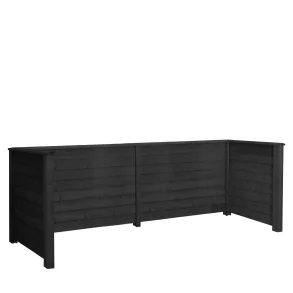 Renovationsskjul sort Klink profil