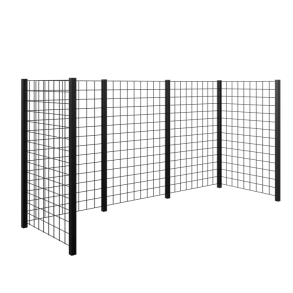 Plus Renovationsskjul - sort Stlespalier - 288×99×147 cm