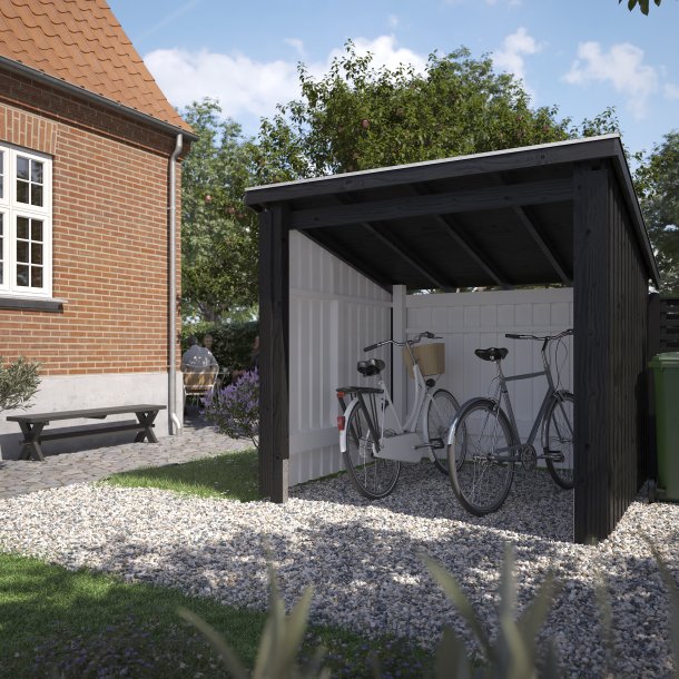 Nordic Cykelskur 5 m&sup2; - 1 modul ben