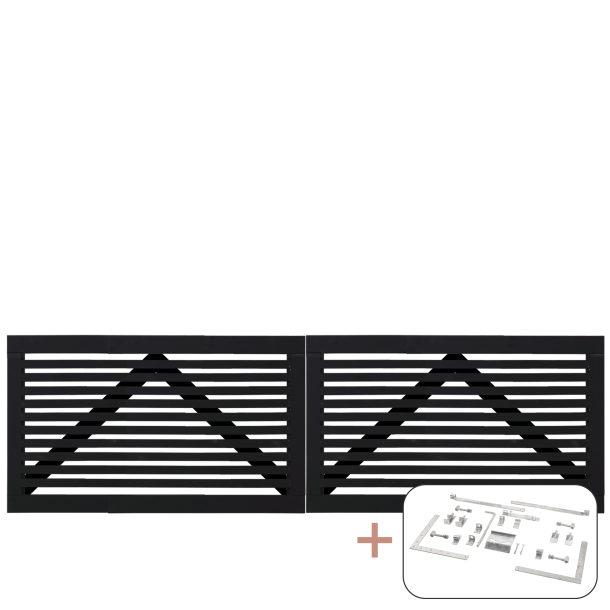 Tokyo Dobbeltlge inkl. beslag - 300&times;90 cm